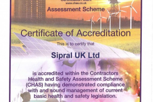 Sipral UK Ltd. získal akreditaci CHAS - 1