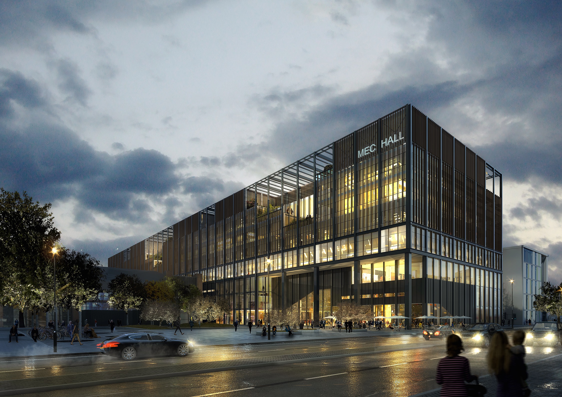 Sipral dodá modulovou fasádu univerzitní budově MEC Hall v Manchesteru